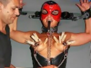 Fetish porn with masked muscle milf