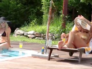 Its What we do - Blonde Bikini Babes Poolside Pussy Licking